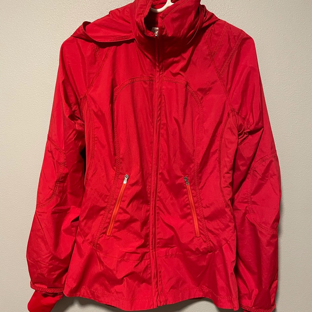 Lululemon Red Rain Jacket Size 6